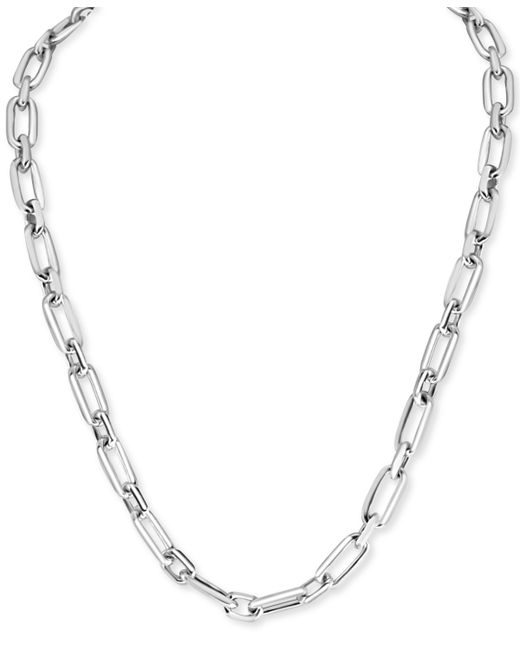 Effy Collection Effy Large Oval Link 22 Chain Necklace in Sterling
