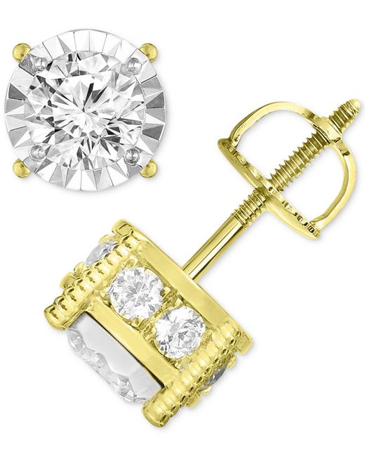Trumiracle Diamond Stud Earrings 1-1/4 ct. t.w. in 14k Gold