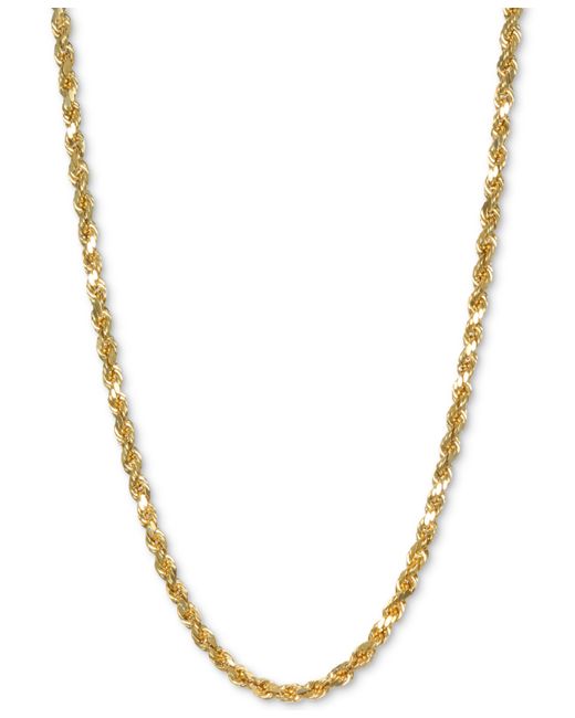 Italian Gold Rope 22 Chain Necklace in 14k Gold