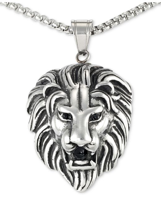 Legacy For Men By Simone I. Legacy for by Simone I. Smith Agate Lion Head 24 Pendant Necklace in