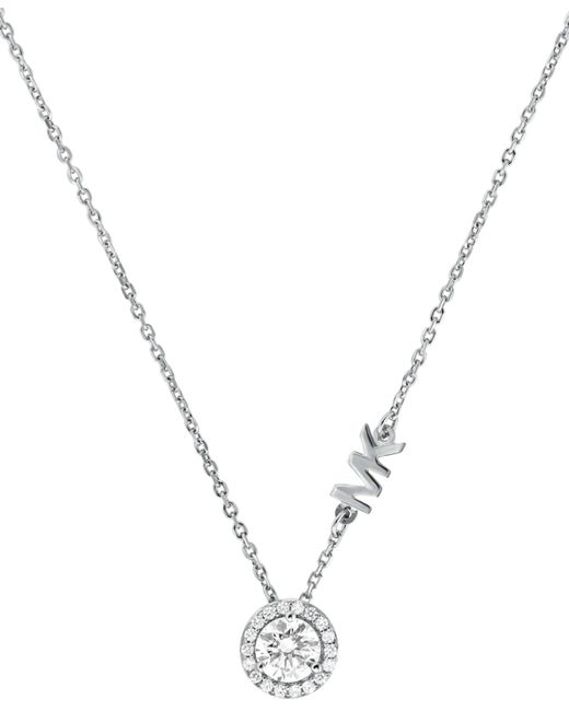 Michael Kors Sterling Cubic Zirconia Pendant Necklace