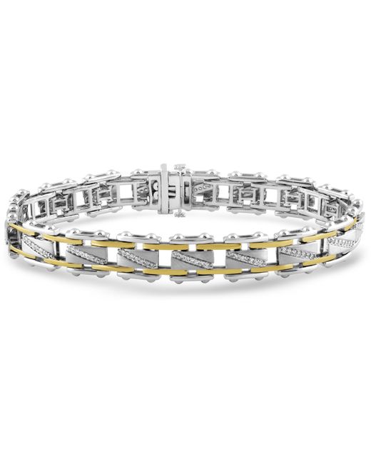 Macy's Diamond Bracelet 1 ct. t.w. in Sterling 18k Gold-Plate