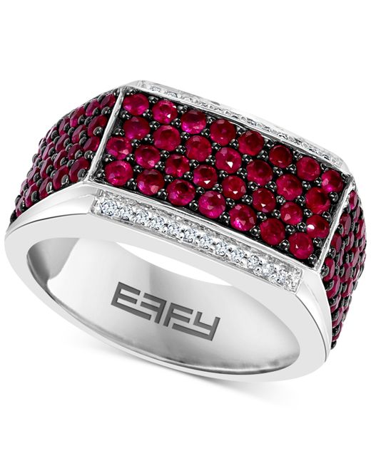 Effy Collection Effy Ruby 2-1/2 ct. t.w. Diamond 1 Ring in Sterling