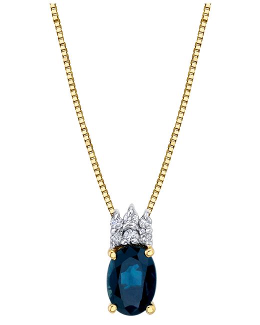 Macy's 1 ct. t.w. Diamond 1/20 18 Pendant Necklace in 14k Gold