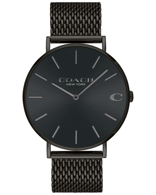 Coach Charles Stainless Steel Mesh Bracelet Watch 36mm