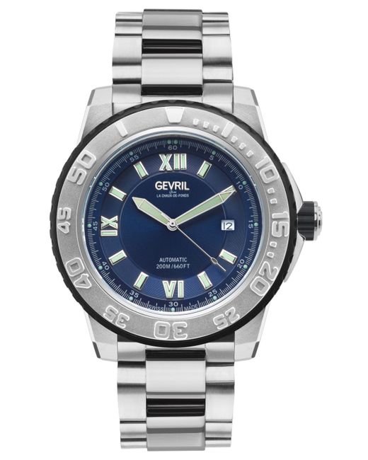 Gevril Seacloud Swiss Automatic Tone Bracelet Watch 45mm