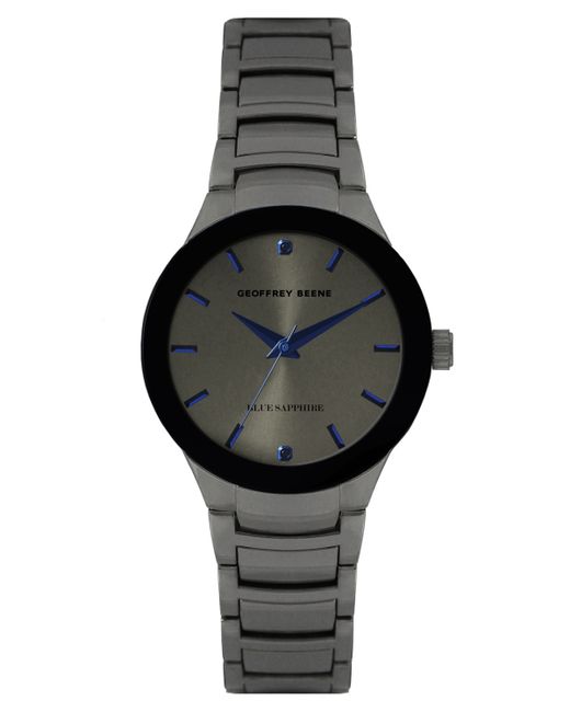 Geoffrey Beene Genuine Blue Sapphire Dial Bracelet Watch