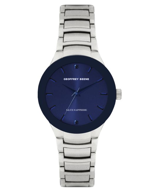 Geoffrey Beene Genuine Blue Sapphire Dial Bracelet Watch