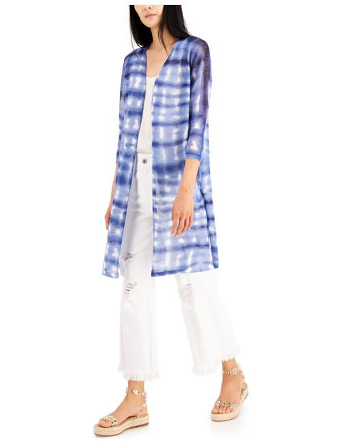 INC International Concepts Tie-Dyed Cozy Cardigan Created for Macys