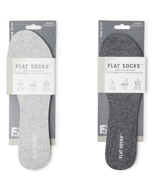 Foot Petals Flat Socks 2 Pair Bundle Shoes
