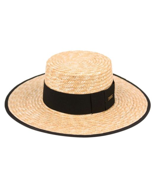 Epoch Hats Company Angela William Braid Straw Boater Hat with Band