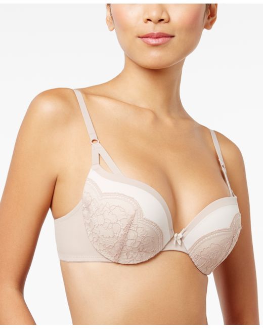 Maidenform Love the Lift Push Up In Lace Plunge Underwire Bra DM9900