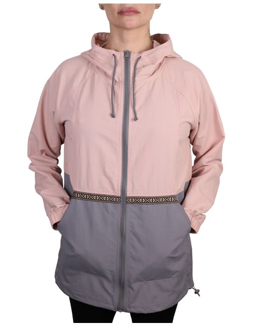 Mountain And Isles Color Block Lightweight Rain Jacket