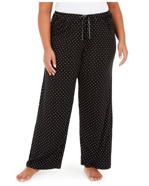 Hue Plus Dot-Print Pajama Pants