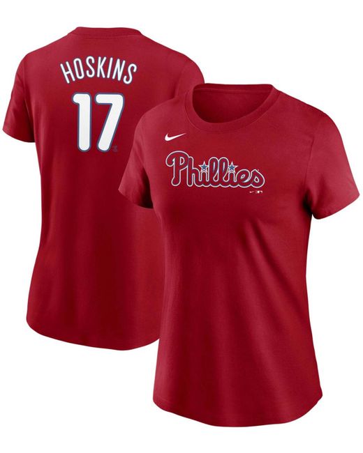 Nike Rhys Hoskins Philadelphia Phillies Name Number T-shirt