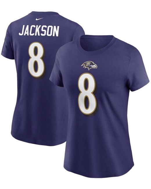 Nike Lamar Jackson Baltimore Ravens Name Number T-shirt