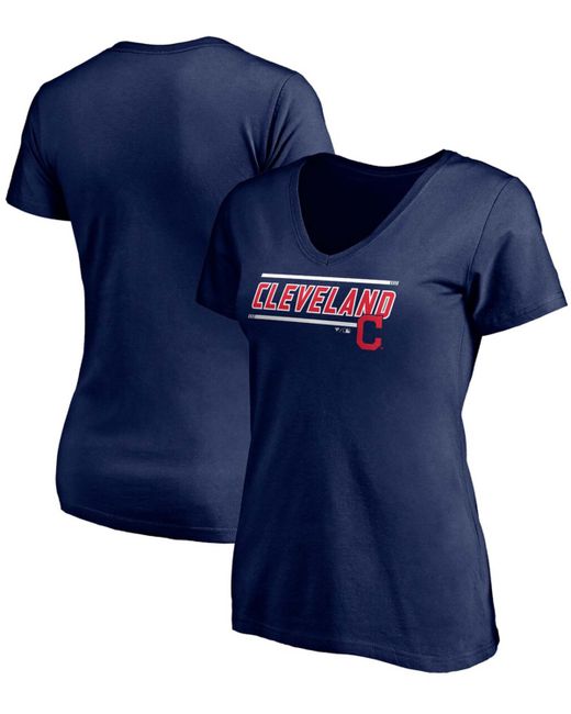 Fanatics Cleveland Indians Plus Mascot in Bounds V-Neck T-shirt