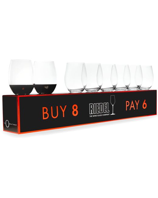 Riedel O Cabernet Merlot Wine Glasses 8 Piece Value Set