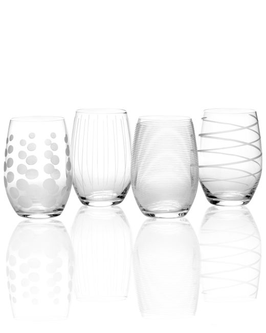 Mikasa Glassware Set of 4 Cheers Stemless Wine Glasses