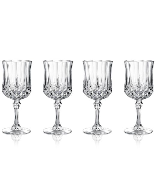 Longchamp Cristal DArques Set of 4 Cordial Glasses