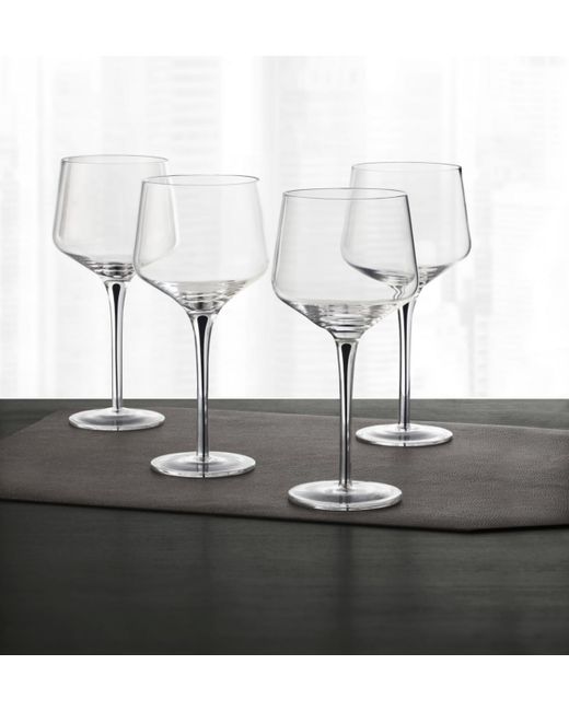 Hotel Collection Set of 4 Cased Stem Wine Glasses Created for Macys