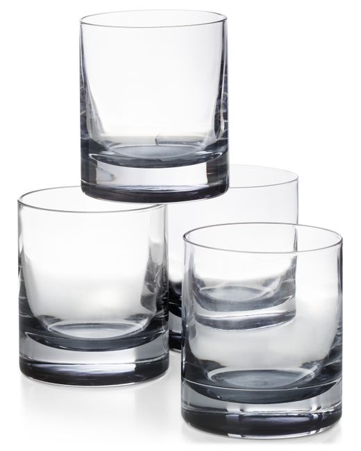 Hotel Collection Double Old Fashioned Glasses with Accent Set of 4 Created for Macys
