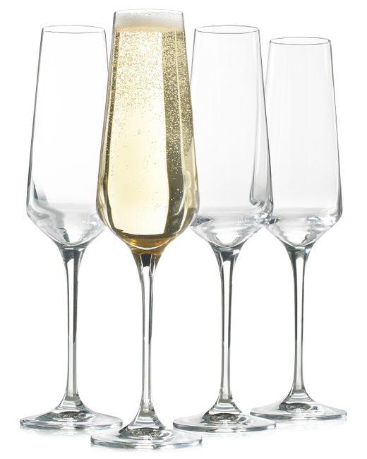 Hotel Collection Set of 4 Flute Glasses Created for