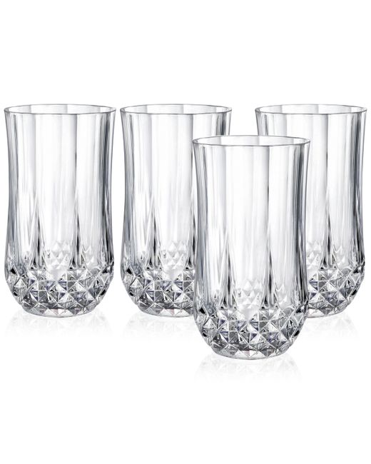 Longchamp Cristal DArques Set of 4 Highball Glasses