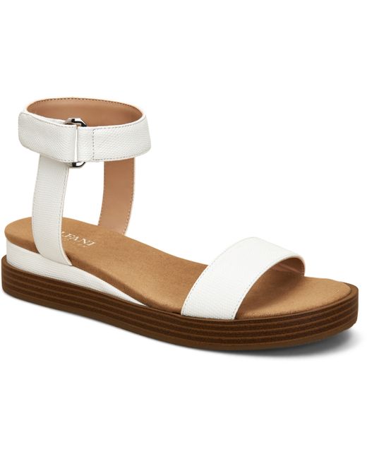 Alfani Step N Flex Cherryll Sliver Flatform Wedge Sandals Created for Macys Shoes