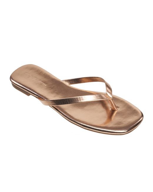 French Connection Morgan Flat Open Toe Thong Flip Flop Sandals Shoes
