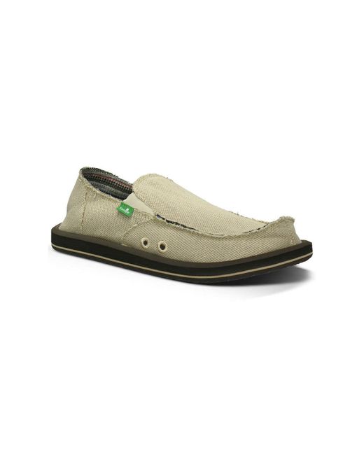 Sanuk Hemp Slip-On Loafers Shoes