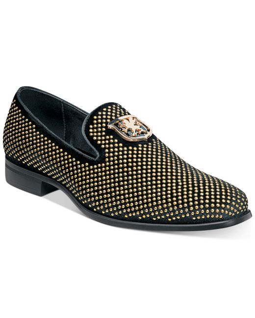 Stacy Adams Swagger Studded Fabric Slip-On Shoes