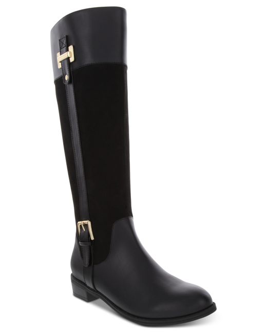 Karen Scott Deliee2 Wide-Calf Riding Boots Created for Macys Shoes
