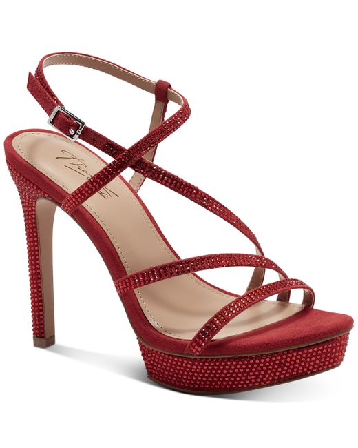 Thalia Sodi Sunnie Strappy Embellished Platform Sandals Shoes
