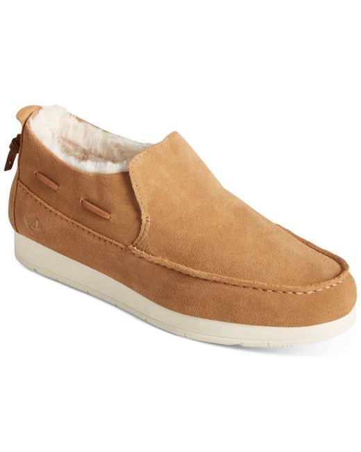 Sperry Moc-Sider Suede Fleece-Lined Slip-On Shoes
