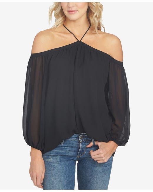 1.State Off-The-Shoulder Solid Top