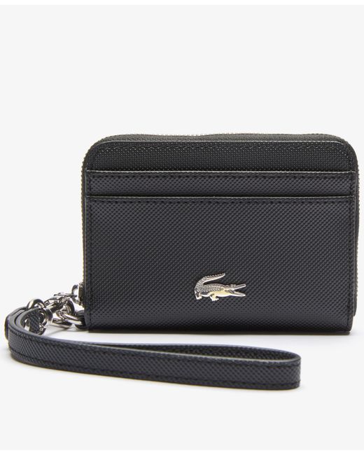 Lacoste Daily Classic Small Coated Pique Canvas Zip Wallet