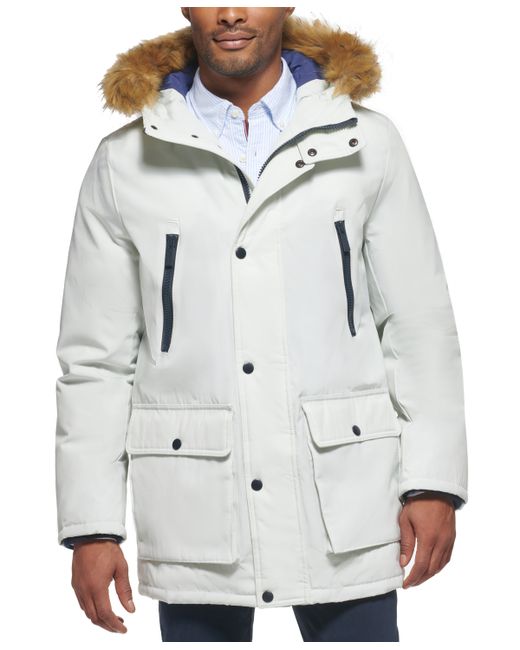 Club Room Parka with a Faux Fur-Hood Jacket Created for