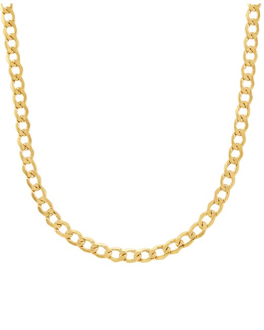 Italian Gold Curb Link 20 Chain Necklace in 14k