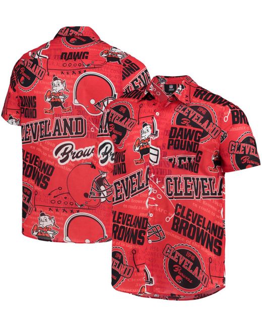 Foco Cleveland Browns Thematic Button-Up Shirt