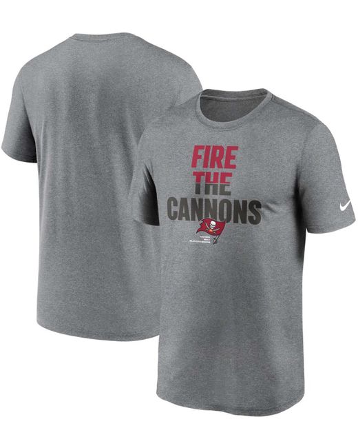 Nike Big and Tall Heathered Charcoal Tampa Bay Buccaneers Legend Local Phrase Performance T-shirt