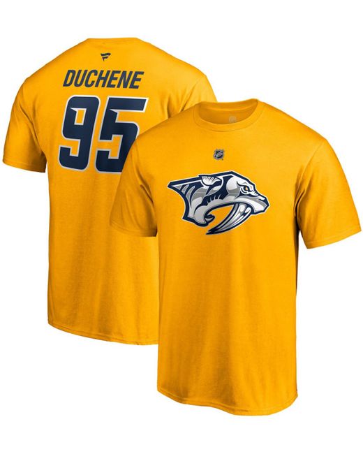 Fanatics Matt Duchene Nashville Predators 2020/21 Special Edition Authentic Stack Name and Number T-shirt