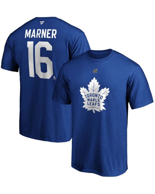 Fanatics Mitchell Marner Toronto Maple Leafs Team Authentic Stack Name and Number T-shirt