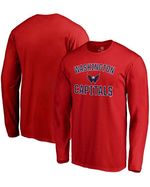 Fanatics Washington Capitals Team Victory Arch Long Sleeve T-shirt