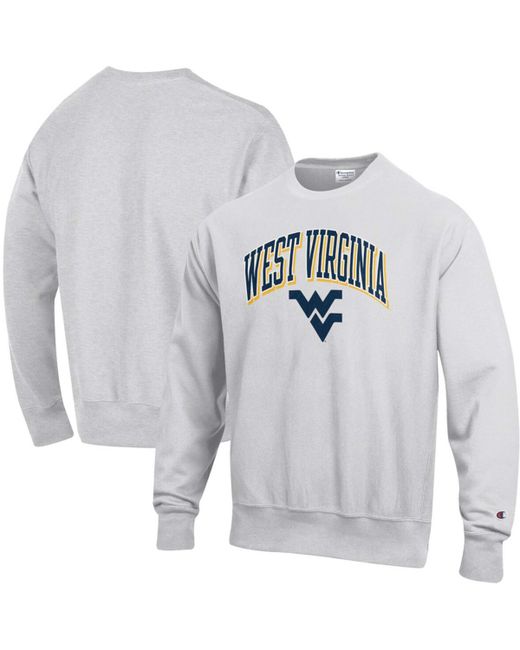 Champion West Virginia Mountaineers Arch Over Logo Reverse Weave Pullover Sweatshirt