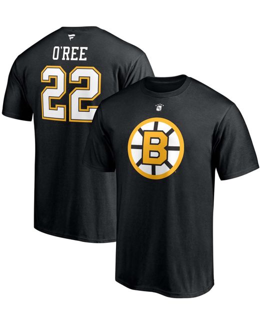 Fanatics Willie ORee Boston Bruins Authentic Stack Retired Player Name and Number T-shirt