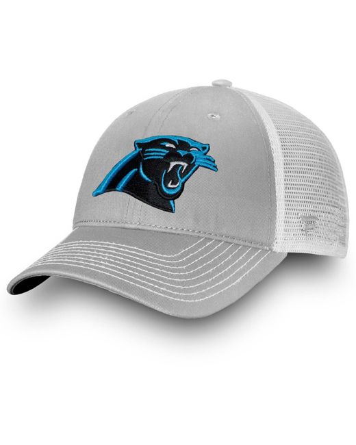 Fanatics White Carolina Panthers Fundamental Trucker Snapback Hat
