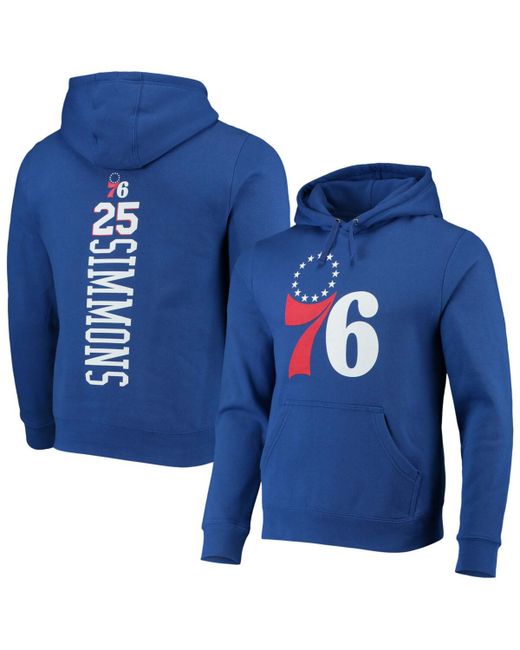 Fanatics Ben Simmons Philadelphia 76ers Team Playmaker Name and Number Pullover Hoodie