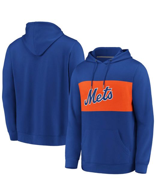 Fanatics New York Mets True Classics Faux Cashmere Pullover Hoodie