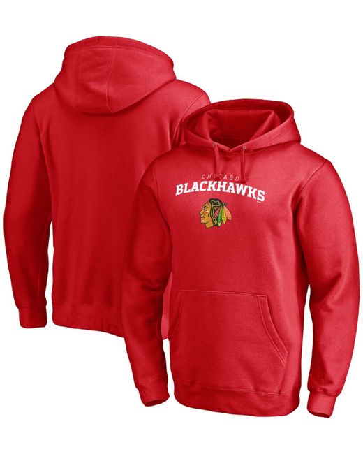 Fanatics Chicago Blackhawks Team Lockup Pullover Hoodie